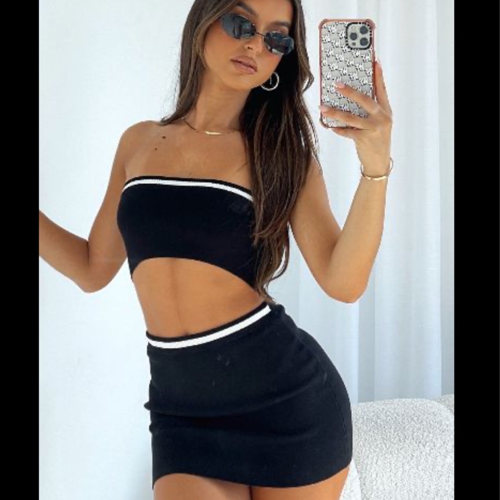 White Fox Skirt Set